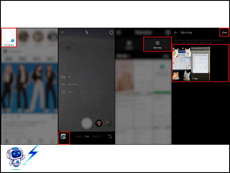Cach lay lai ban nhap tren Instagram